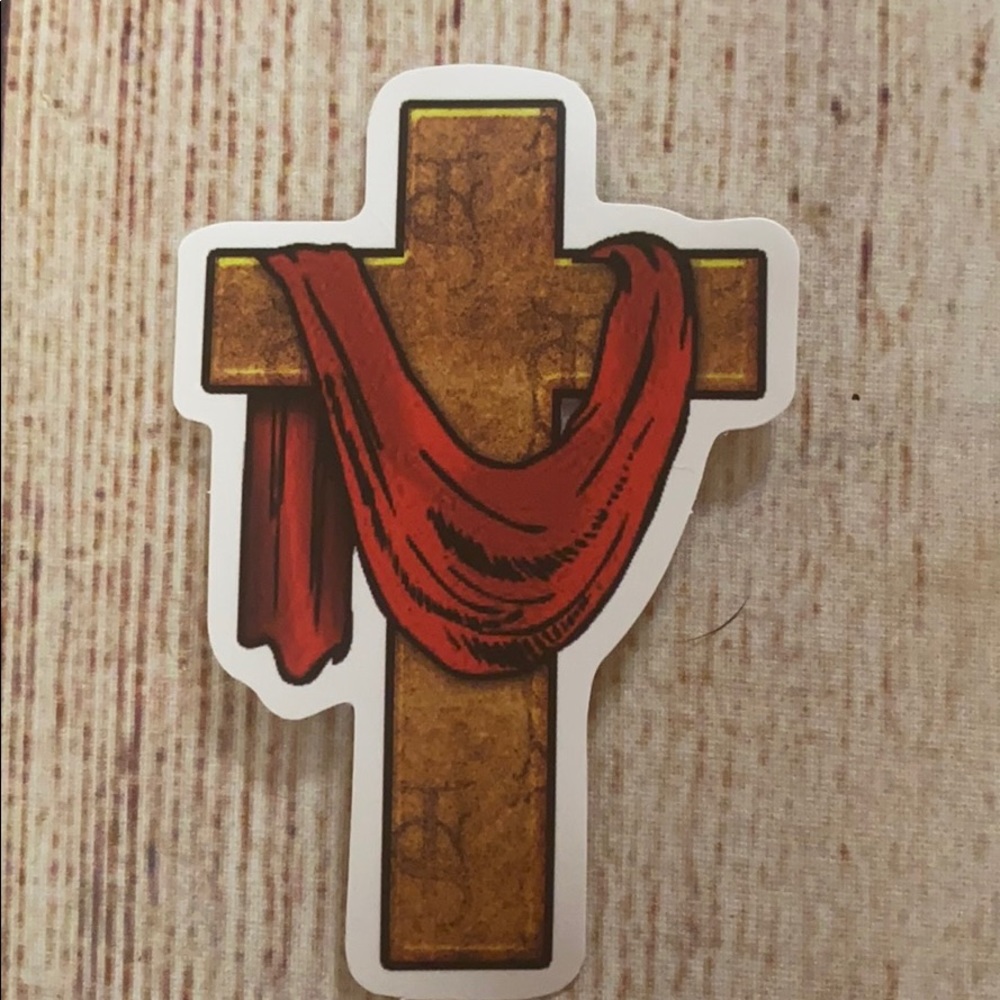 Religious sticker matte finish brand new.